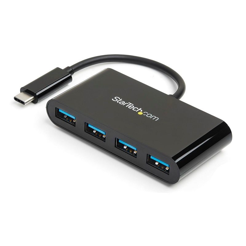 STARTECH - Adaptador Startech Hub USB-C a USB-A 4 Puertos HB30C4AB