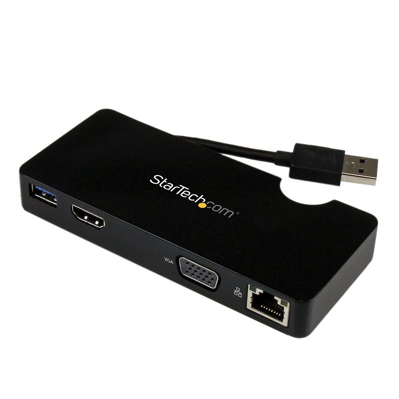 STARTECH - Adaptador Startech Hub USB3SMDOCKHV USB-A a HDMI/VGA/RJ-45/USB-A