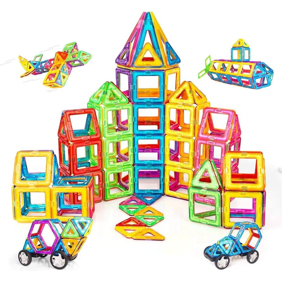 GENERICO - Juego Bloques De Construcción Magnéticos 72 Piezas.