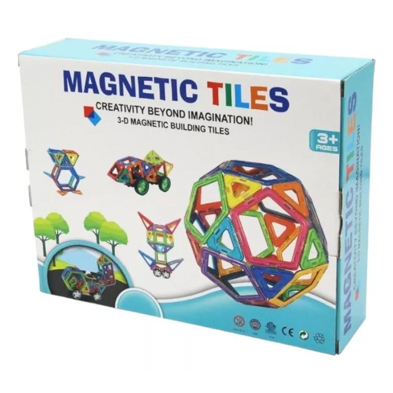 GENERICO - Juego Bloques De Construcción Magnéticos 72 Piezas.