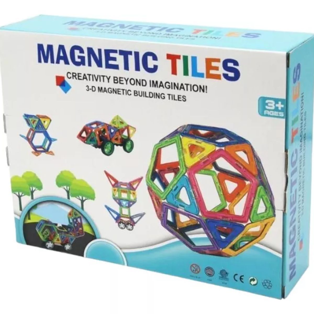 GENERICO - Juego Bloques De Construcción Magnéticos 72 Piezas.