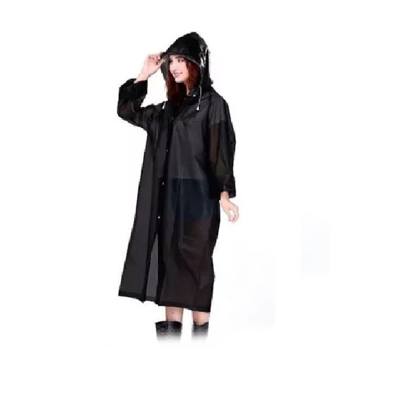 GENERICO - Capa Poncho Impermeable Lluvia Viento Estándar Adulto Gorro