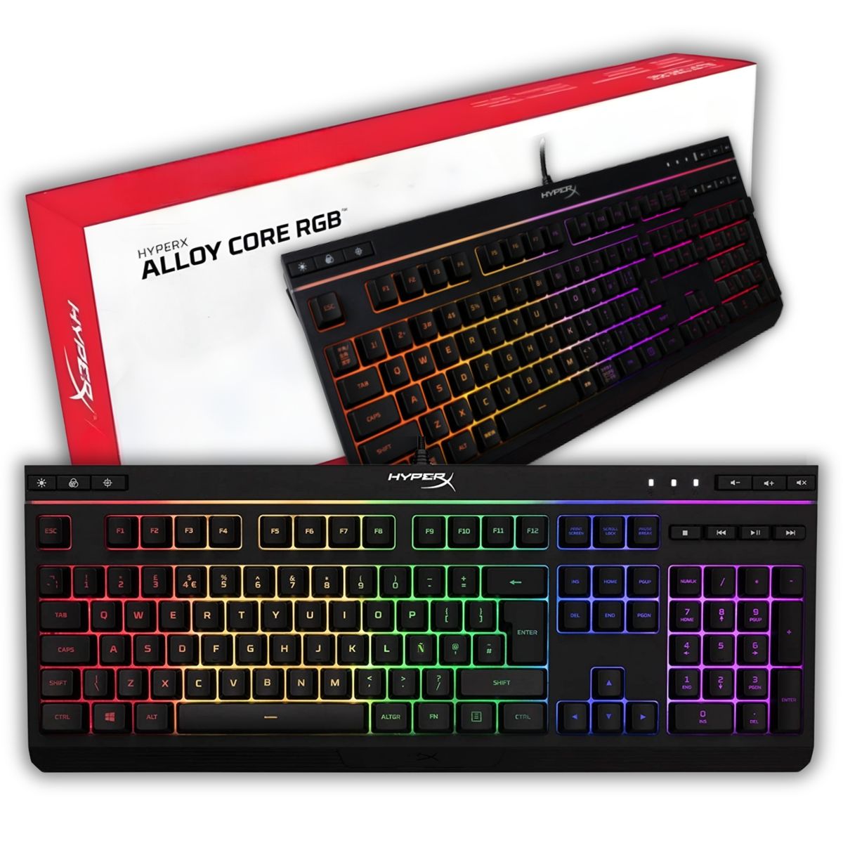 HYPERX - Teclado Gamer HyperX Alloy Core RGB IPX Multiplataformas