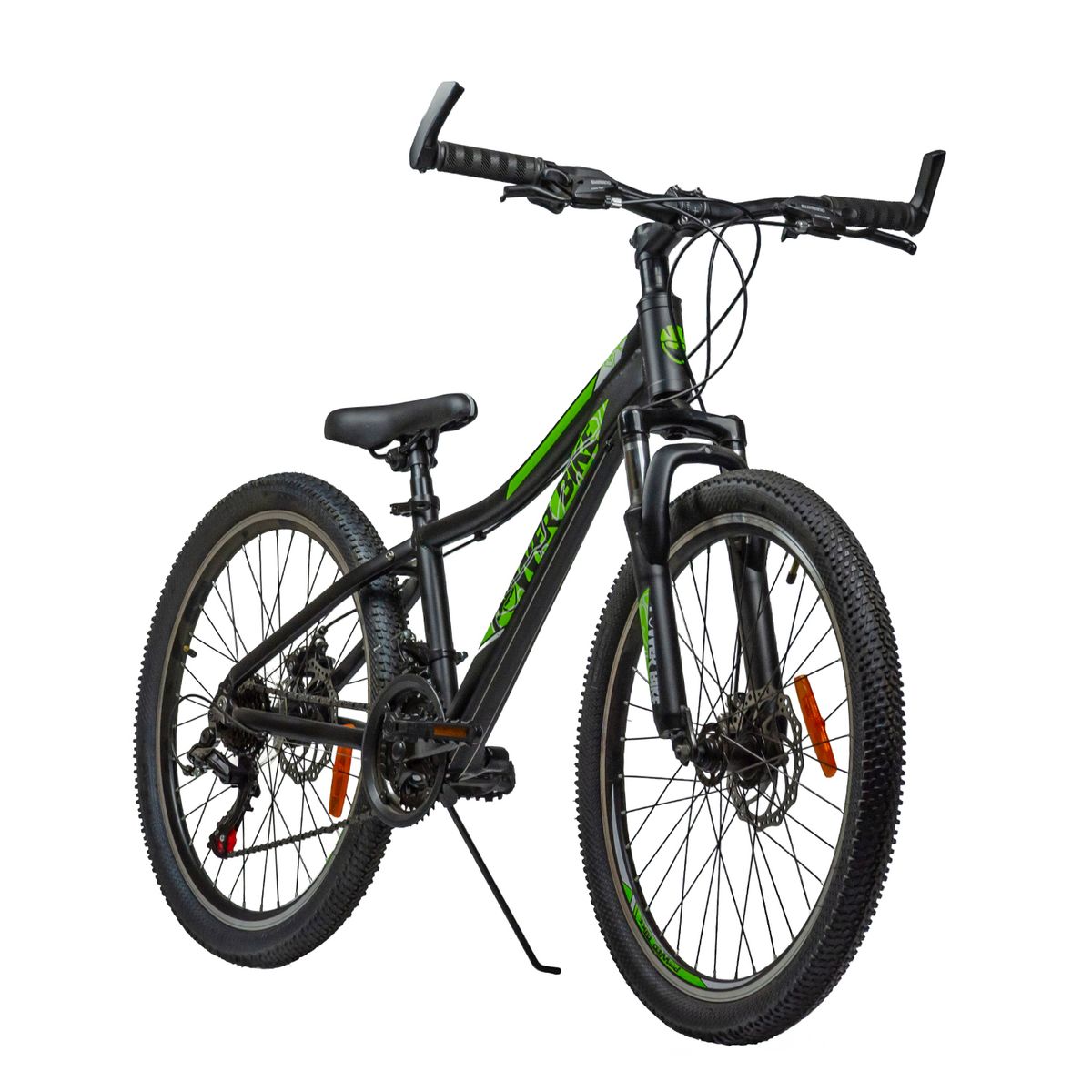 POWERBIKE - BICICLETA ARO 24 SKYLER POWERBIKE NEGRA - VERDE