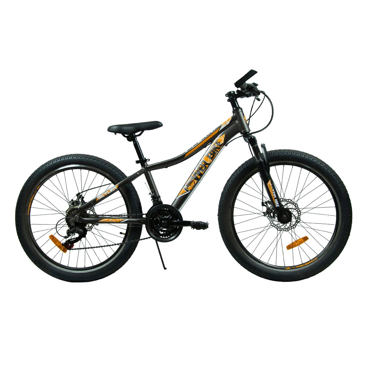 POWERBIKE - BICICLETA ARO 24 SKYLER POWERBIKE GRIS - NARANJO