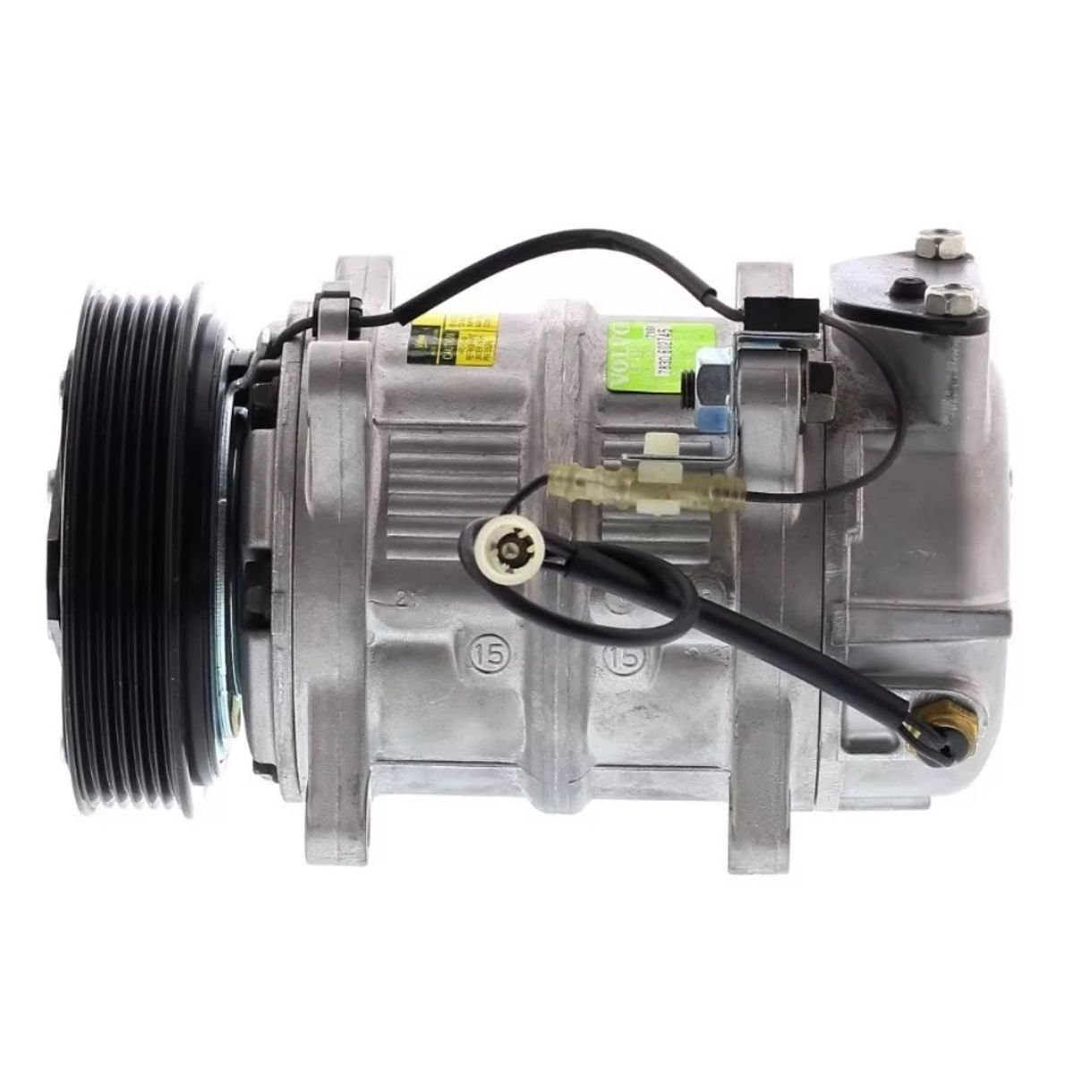 AMERICAN AIR - Compresor de AC DKS15 6PK 12V 118MM MONTAJE OREJAS VOLVO 8708581