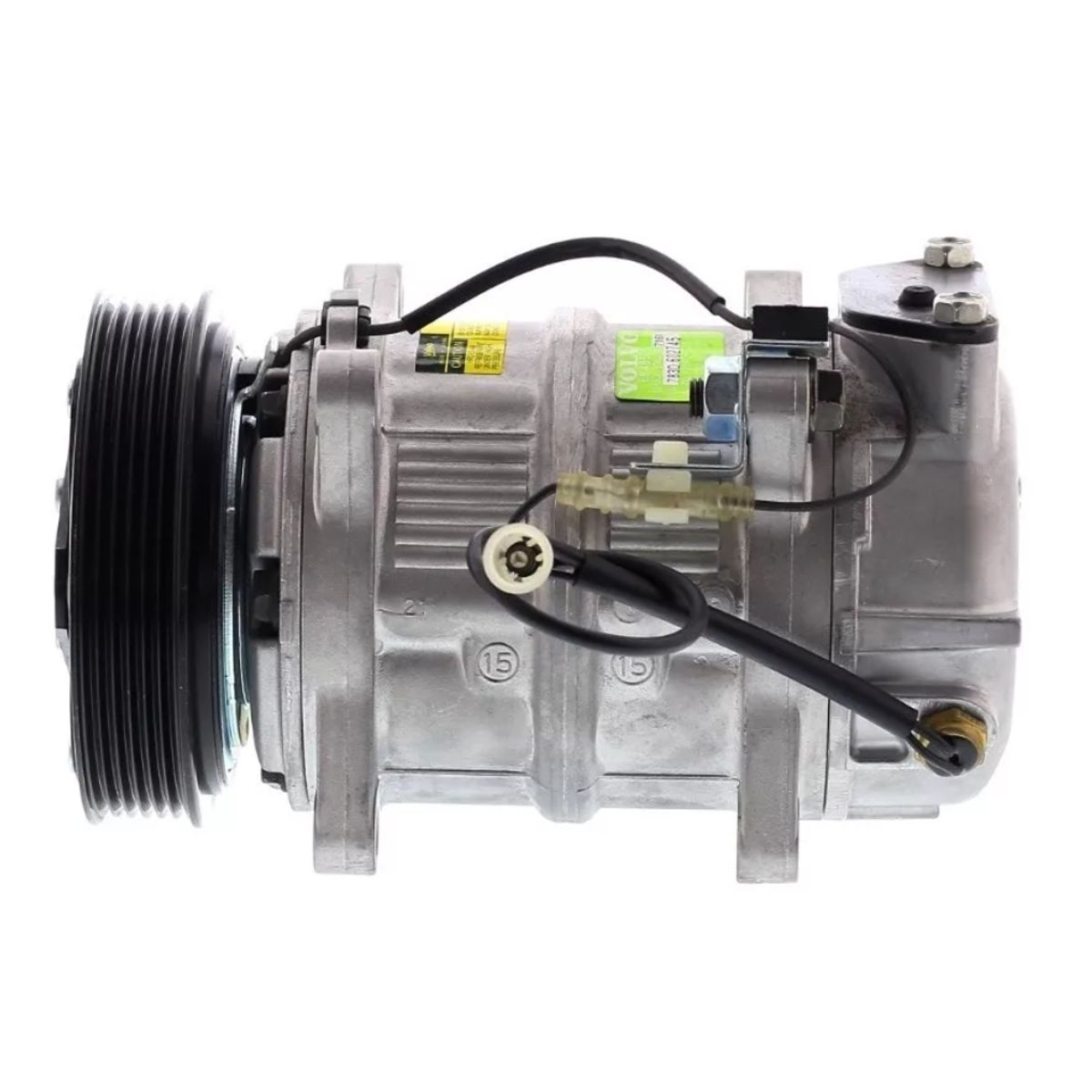 AMERICAN AIR - Compresor de AC DKS15 6PK 12V 118MM MONTAJE OREJAS VOLVO 8708581