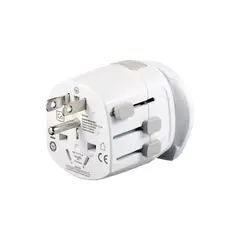 GO TRAVEL - ADAPTADOR ENCHUFE UNIVERSAL CON TIERRA - 3 CLAVIJAS