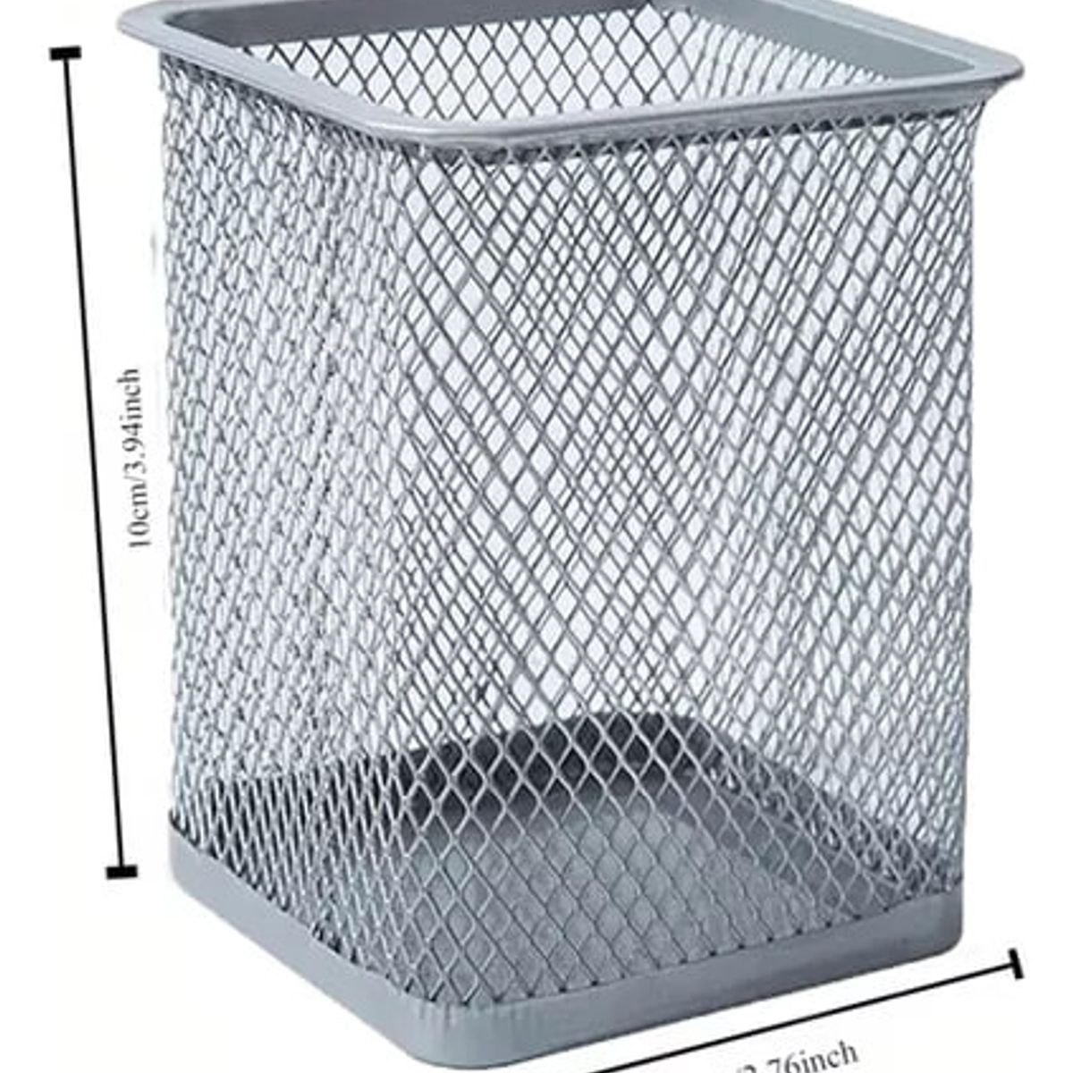 GENERICO - Portalapices Cuadrado De Escritorio 8 X 10 cm