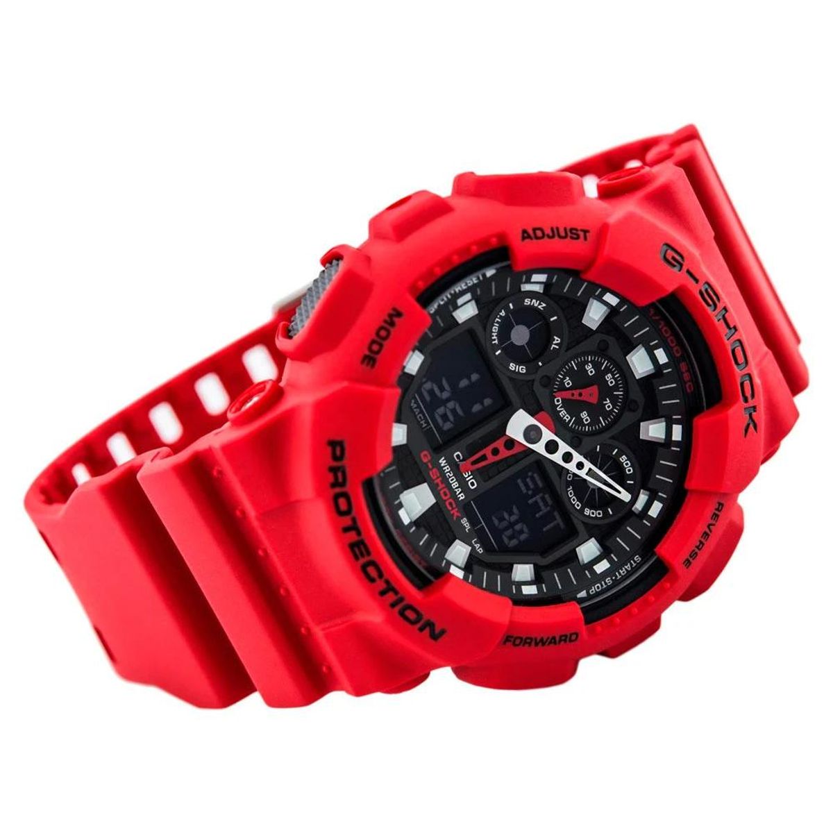 G-SHOCK - Reloj G-SHOCK Hombre Deportes Extremos GA-100B-4ADR - Rojo