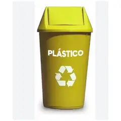 GENERICO - Basurero Reciclaje 36 Litros Tapa Vaiven