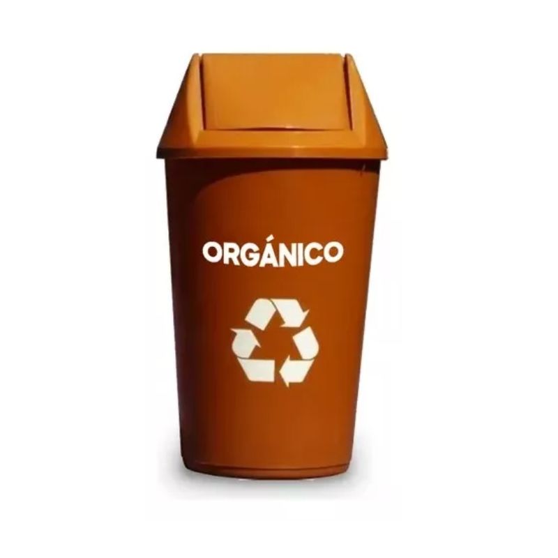 GENERICO - Basurero Reciclaje 36 Litros Tapa Vaiven