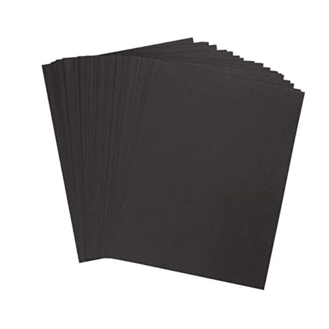 GENERICO - Papel Bond Negro A6 110grs 100 Hojas