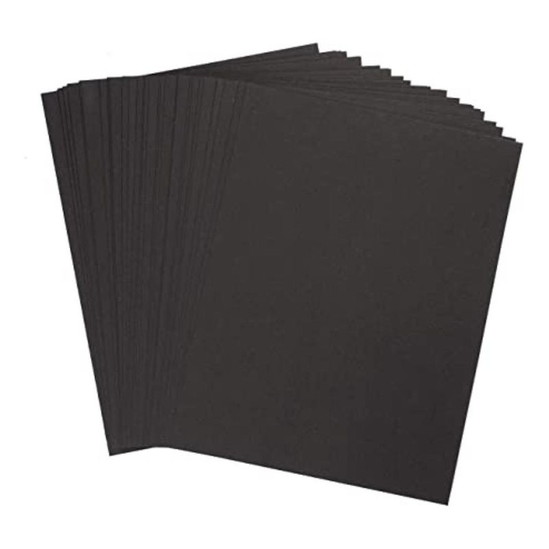 GENERICO - Papel Bond Negro OFICIO 110grs 100 Hojas
