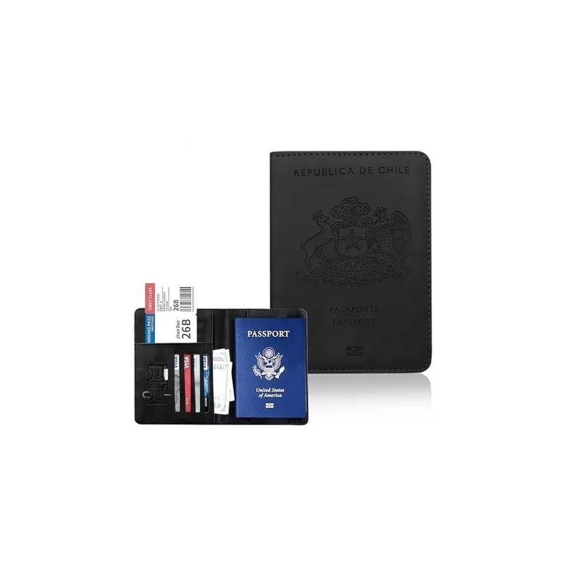 GENERICO - Porta Pasaporte Mujer Documento De Viaje Travel Wallet rfid