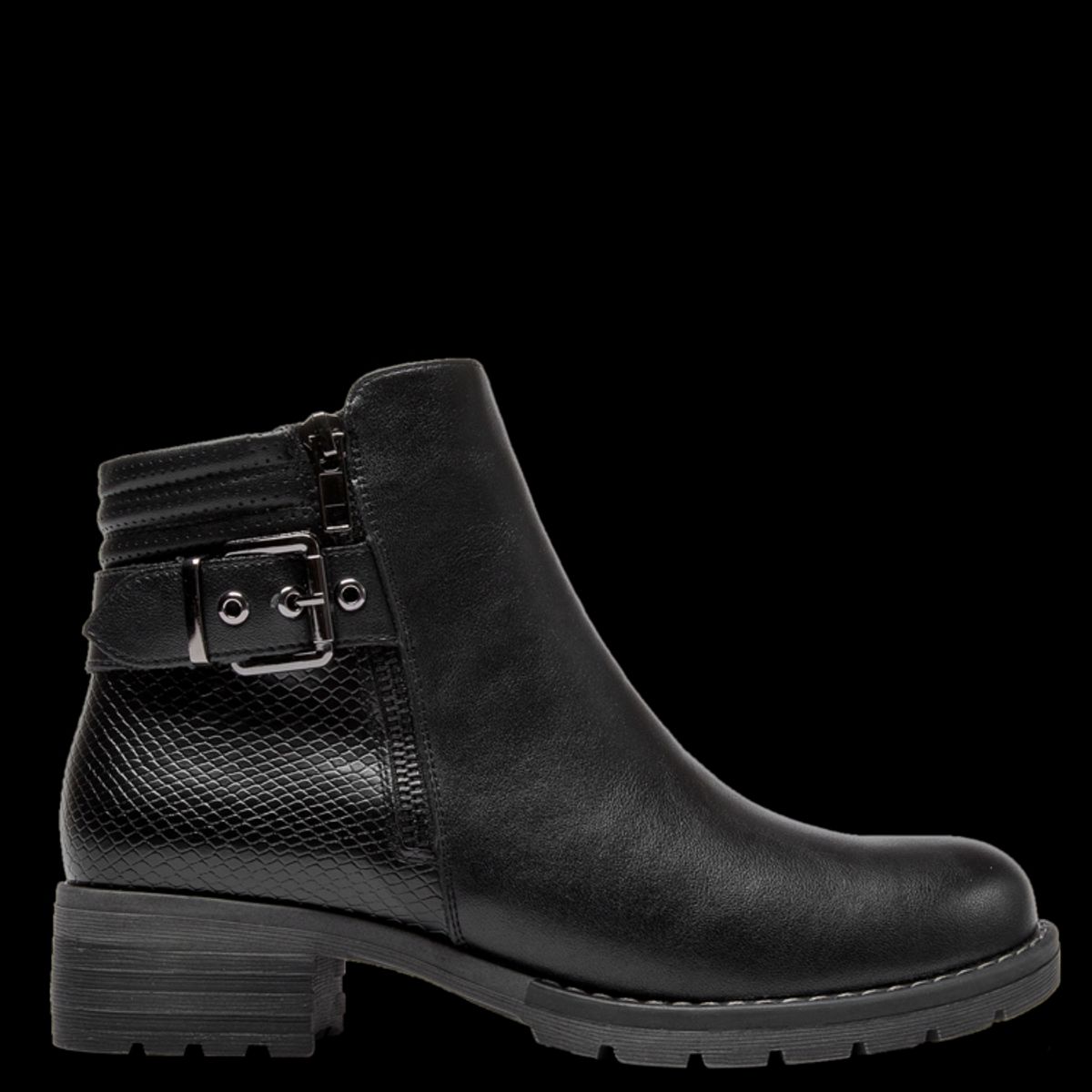 BRUNO ROSSI - Botin Casual Mujer Negro Bruno Rossi