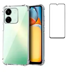 BELKRA - Carcasa Para Redmi 13c Anti Golpes Y Mica Vidrio Lamina