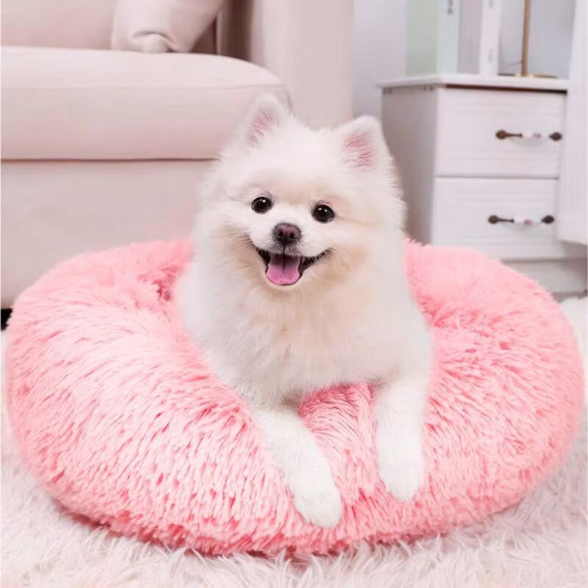 GENERICO - CAMA PERROS Y GATOS MASCOSTAS 70 CM ROSADA