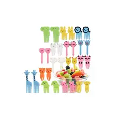 GENERICO - 50 Tenedores Para Niños Brocheta Para Futas Tenedores Pincho