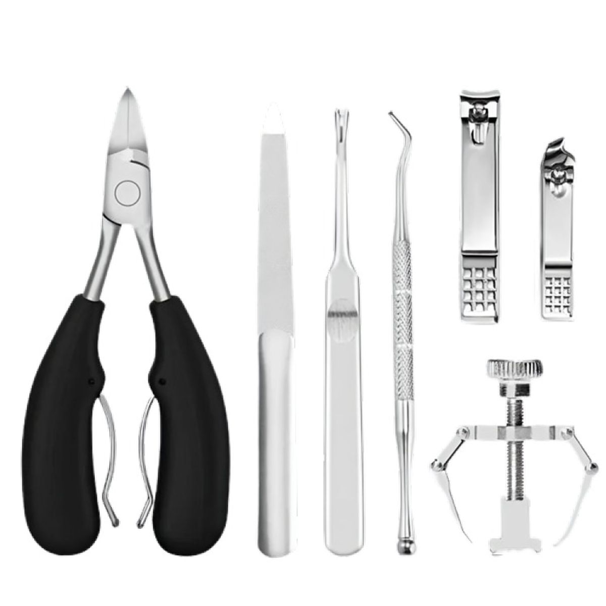 OEM - Kit Herramientas Uñas Encarnadas Set Pedicura Corta Uñas 7pz.