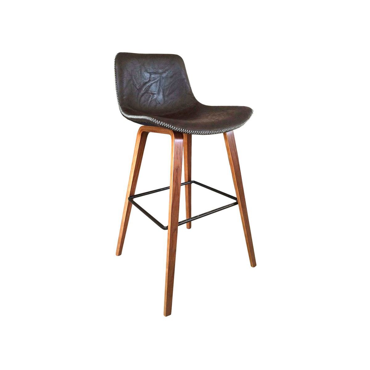 GENERICO - Silla de Bar Cuero Sintético 75 cm