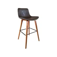 GENERICO - Silla de Bar Cuero Sintético 75 cm