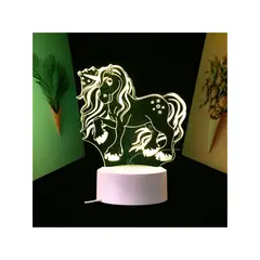 GENERICO - Lámpara 3D Diseño De Unicornio Decoración Atractiva Creativa
