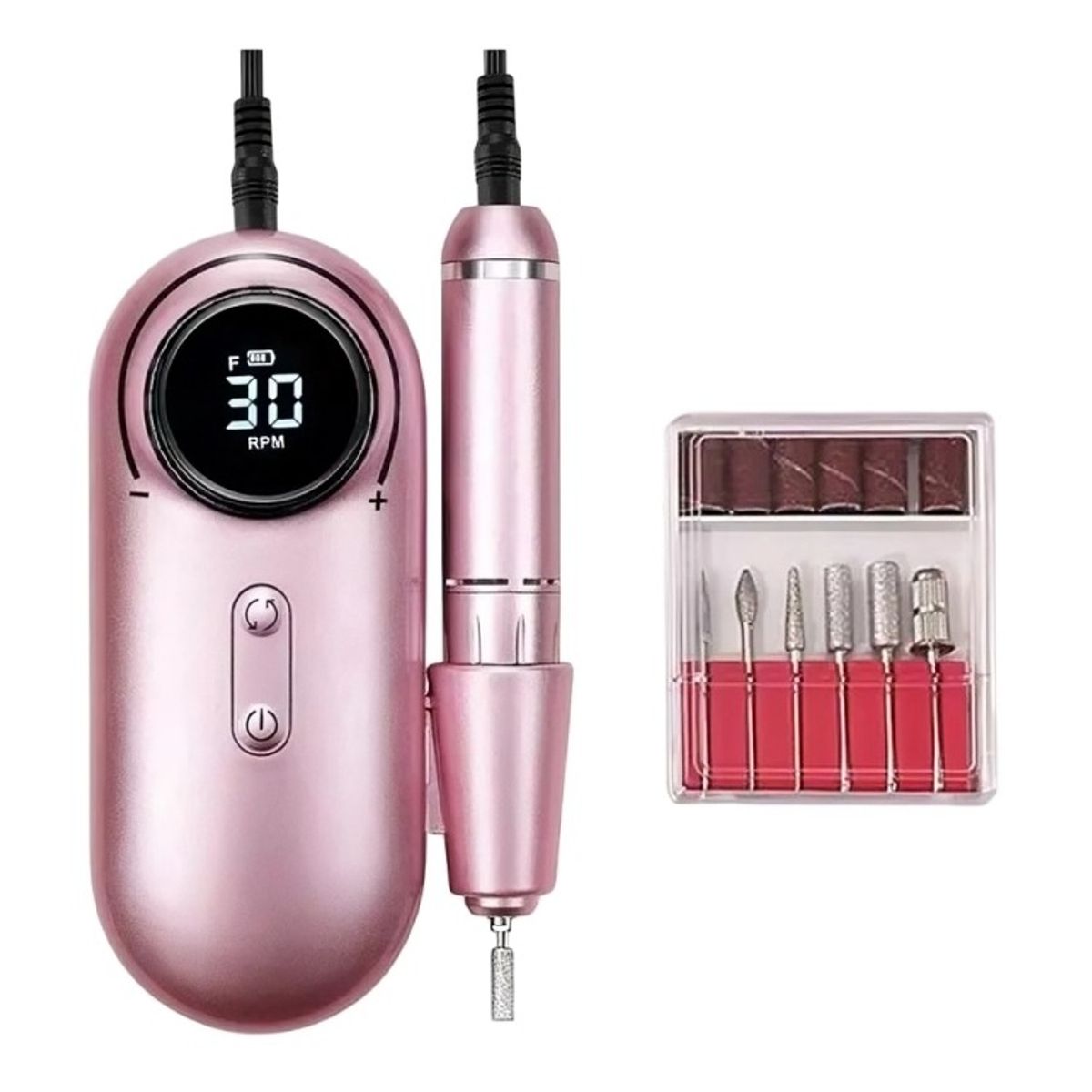 OEM - Torno De Uñas Inalámbrico Pantalla Lcd 30000 Rpm Manicura.