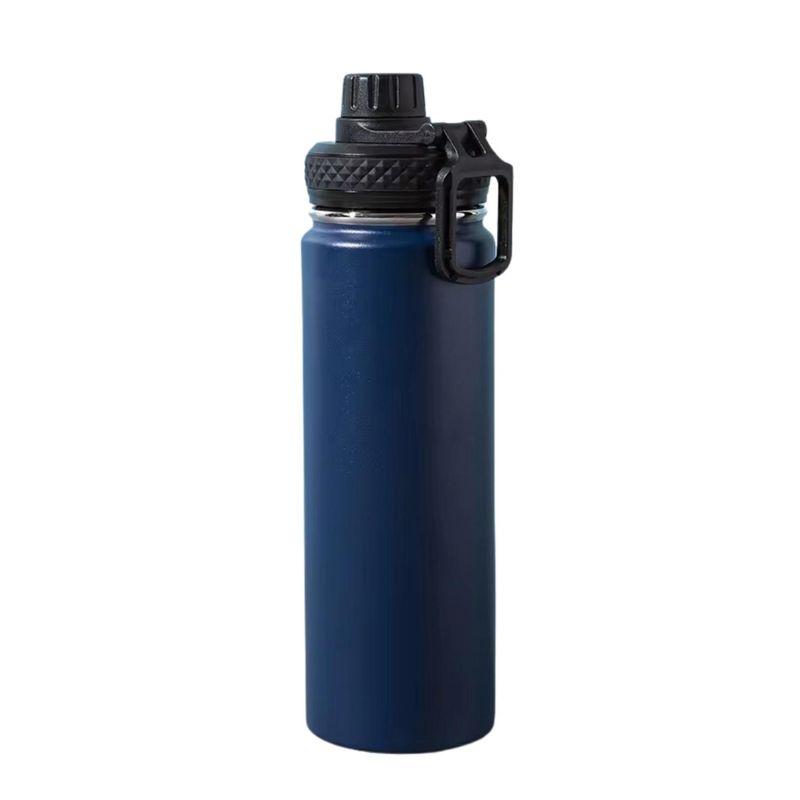 AUCKLAND OUTDOOR - Botella Agua Acero Inoxidable 600 ML. Antigoteo Azul