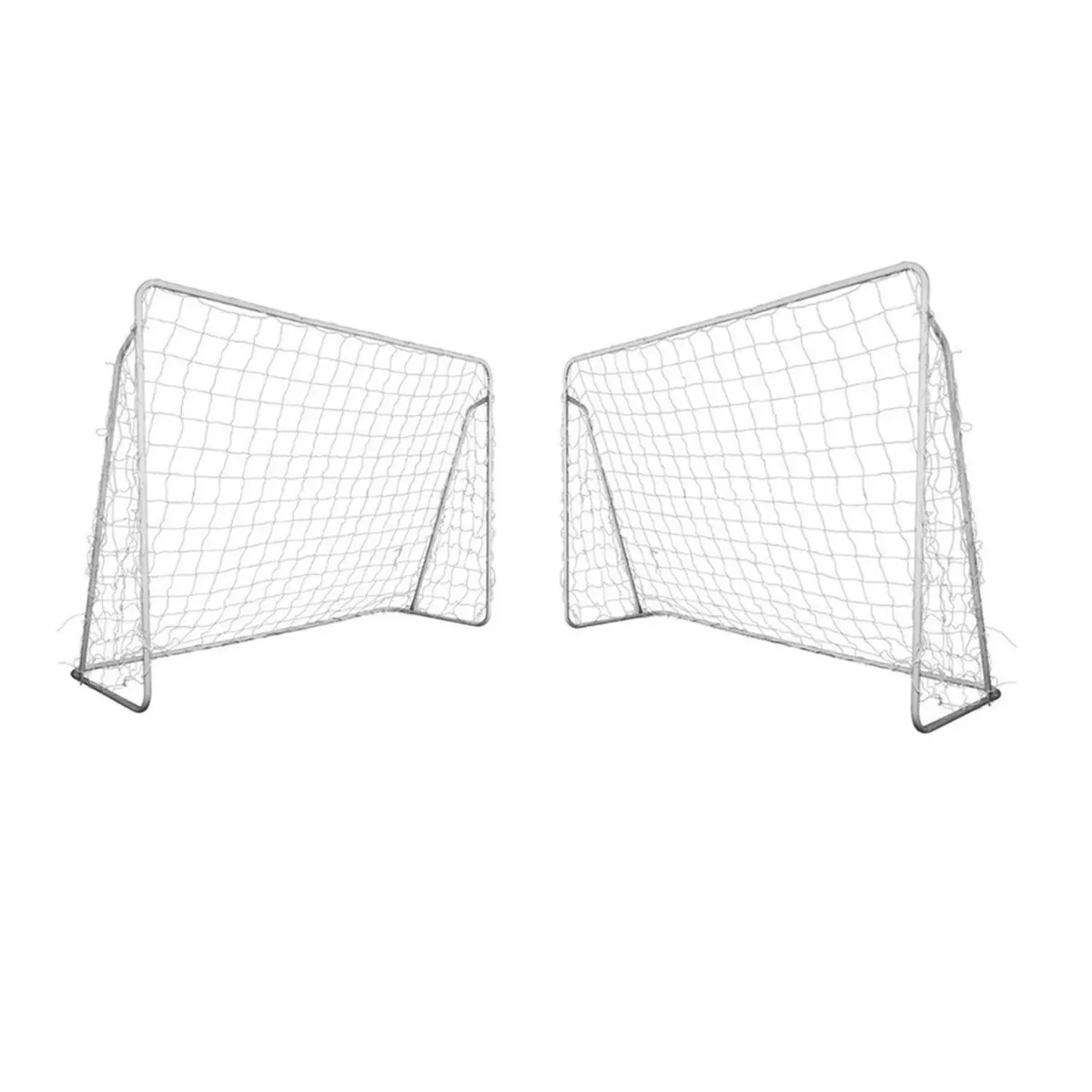 AUCKLAND OUTDOOR - Pack De 2 Arcos De Futbol Metálico Con Red. 240 X 150 Cm.