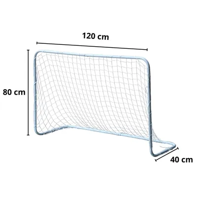 Imagen 2 del producto Pack De 2 Arcos Futbol Metálico Niño Con Red. 120 X 80 Cm.