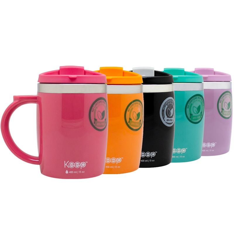 KEEP - Mug Termico 400ml Keep Café Té Desayuno Termo Negro