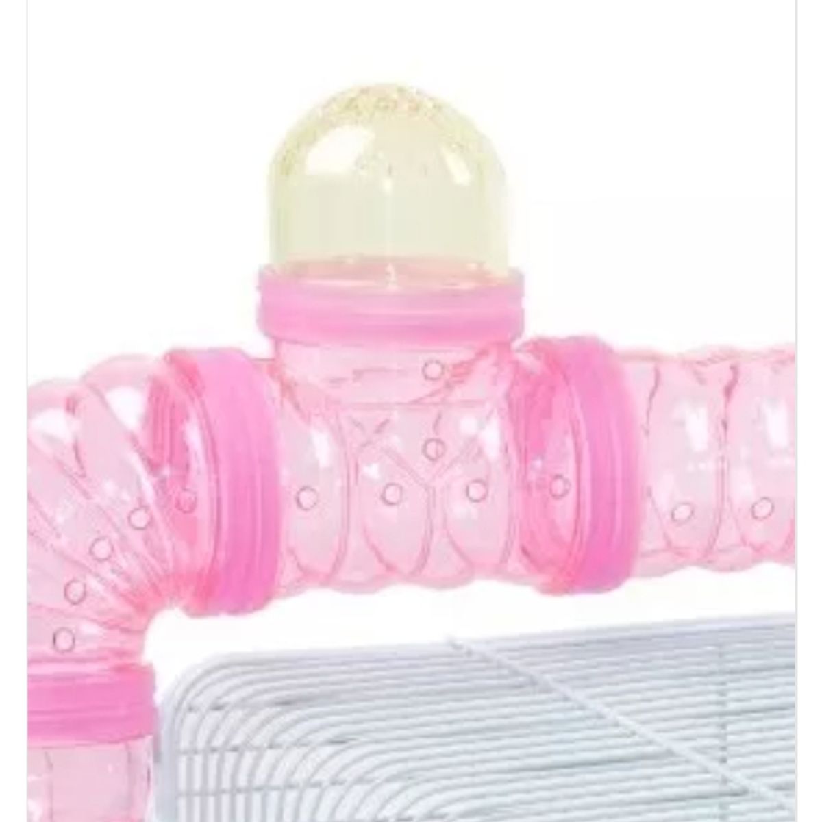 GENERICO - Jaula Para Hamster Con Accesorios Tubos Plato Etc 575x32x27