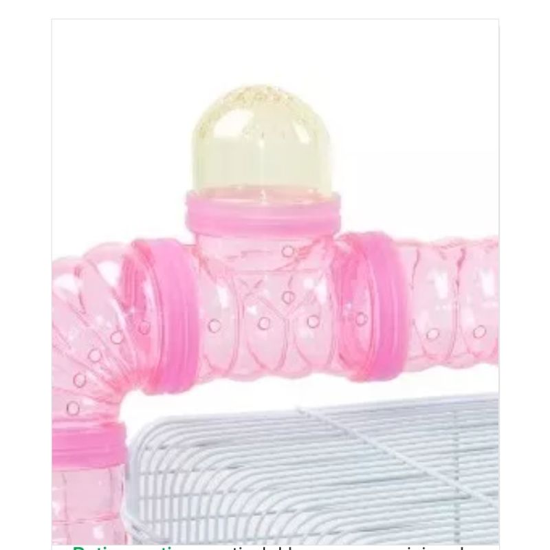 GENERICO - Jaula Para Hamster Con Accesorios Tubos Plato Etc 575x32x27