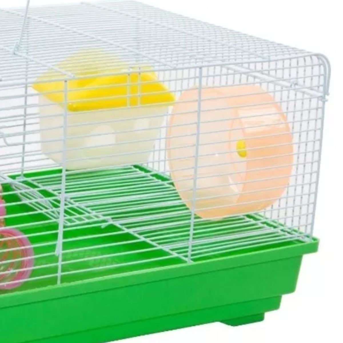 GENERICO - Jaula Para Hamster Con Accesorios Tubos Plato Etc 575x32x27