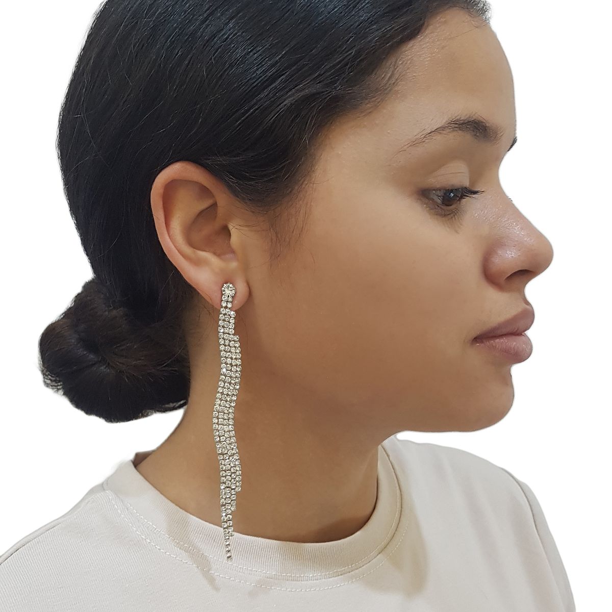 GENERICO - Aros De Fantasía Para Fiesta De Strass Bella