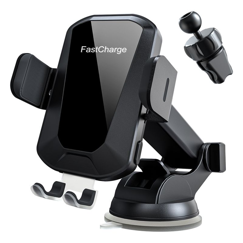 EVERSO - Soporte Cargador Inalambrico De Auto Carga Rapida 15w