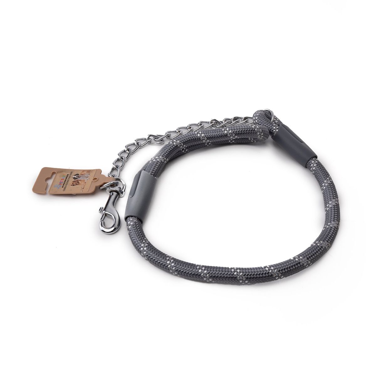 CHINITOWN - Correa Redonda con Cadena Gris Chinitown