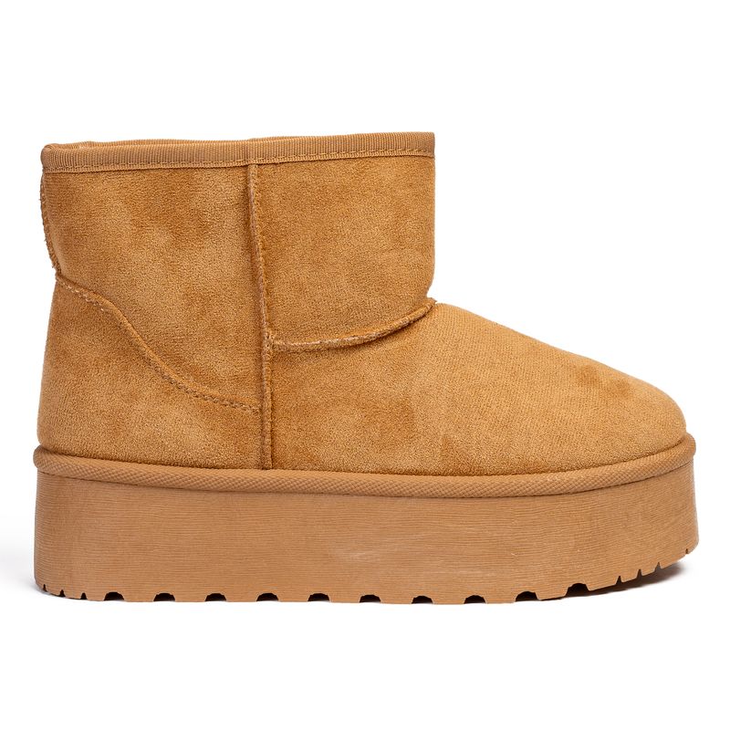 CHINITOWN - Botín Mujer Camel Blanche Chinitown