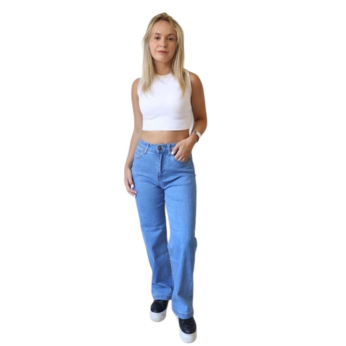 ADONAY - Jeans Palazzo Celeste