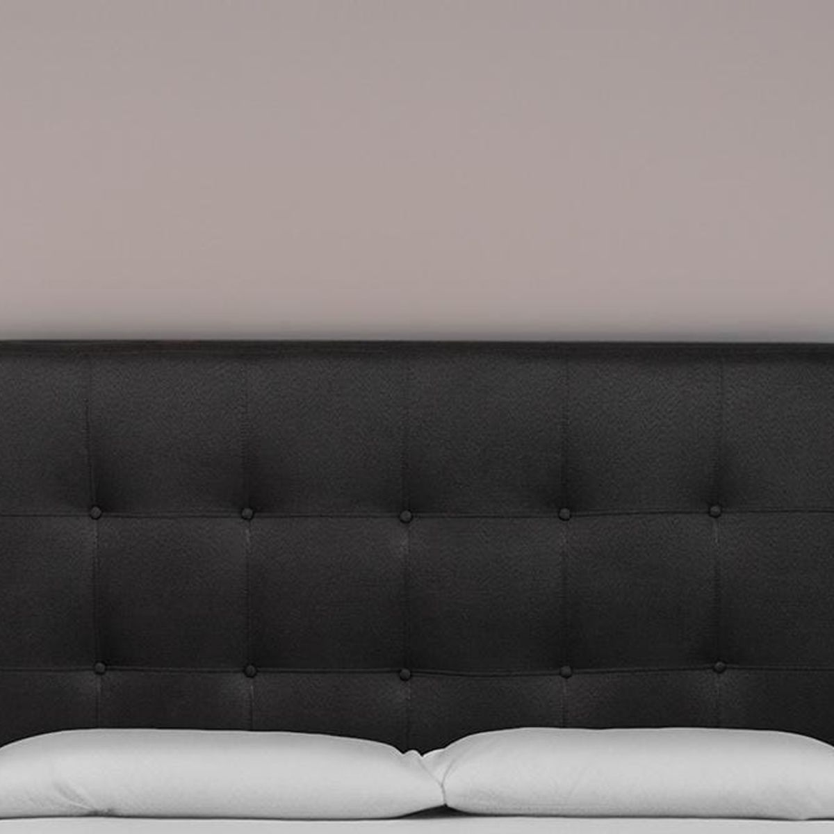 MUEBLES NEW - RESPALDO DOS PLAZAS LINO NEGRO