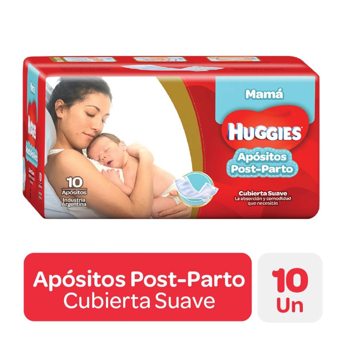 HUGGIES - Apósitos post parto mama huggies 10un