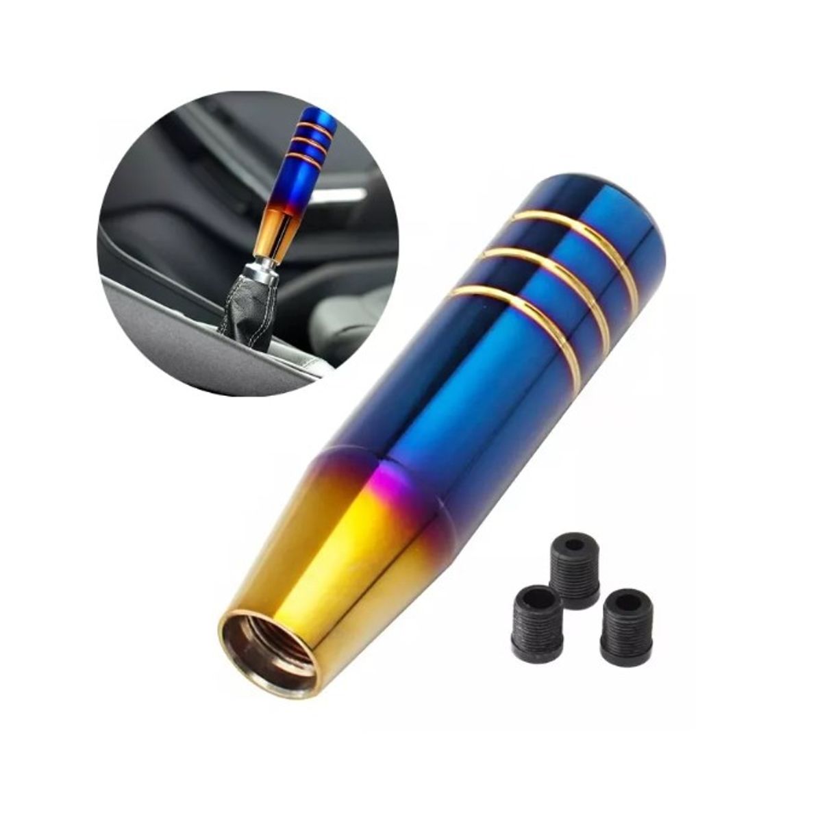 GENERICO - Pomo Manilla De Cambios Auto Universal Azul