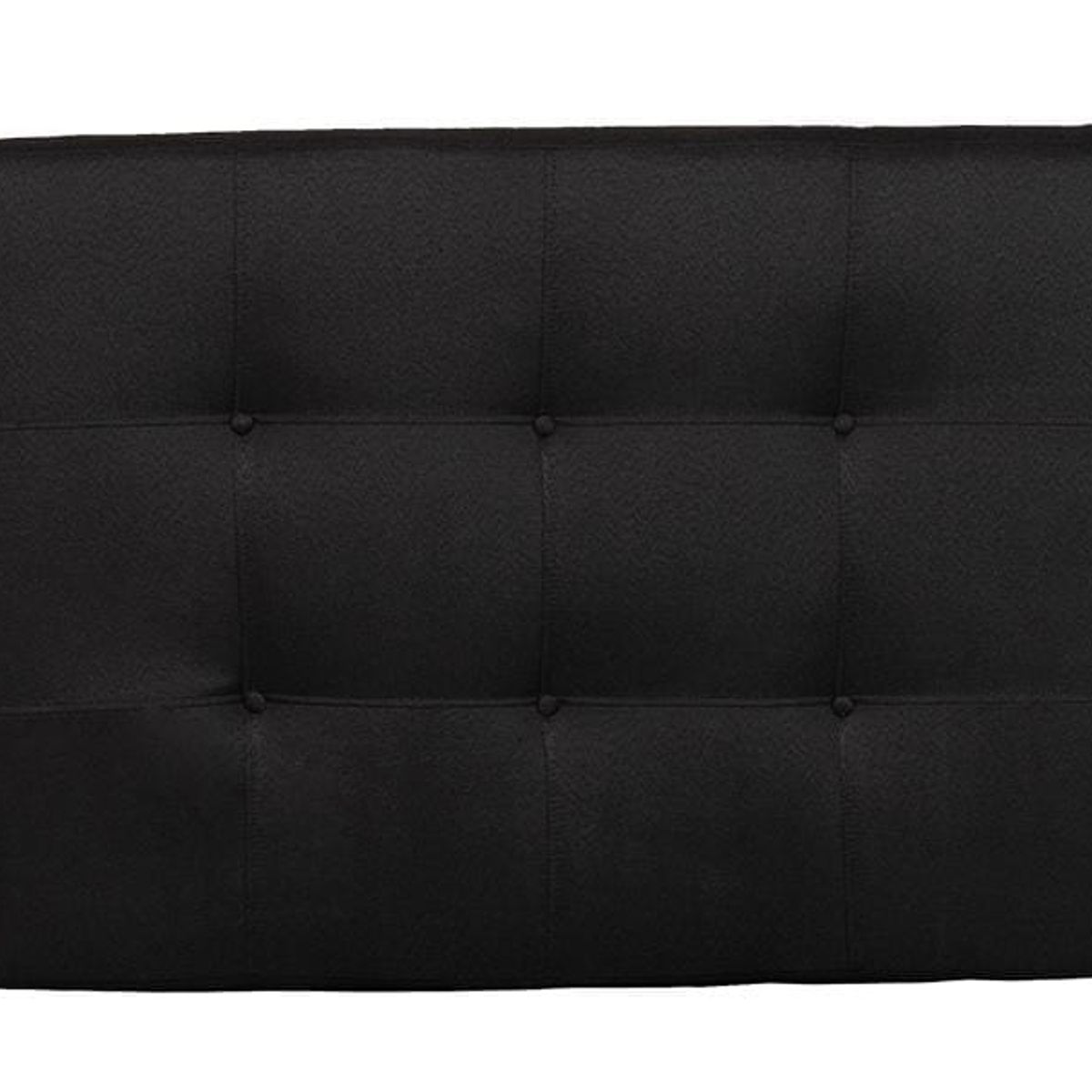 MUEBLES NEW - RESPALDO PLAZA Y MEDIA LINO NEGRO