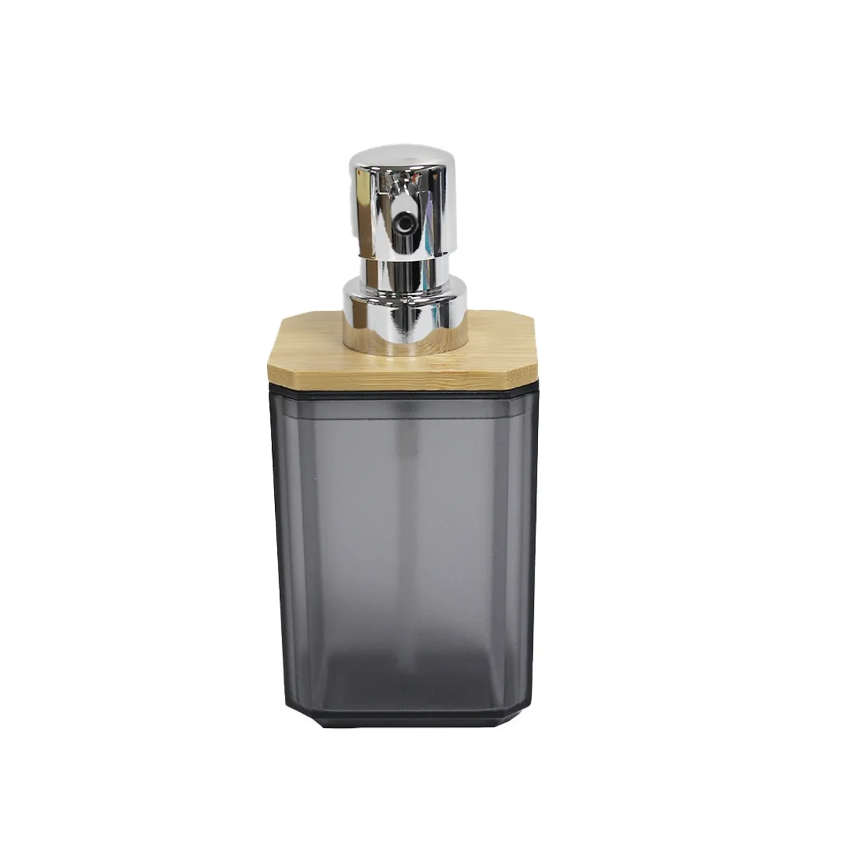 NEWTREE - Dispensador Jabon Acrilico Tapa Madera 65x10cm