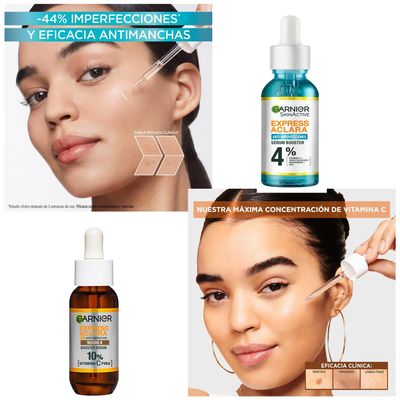 Imagen 2 del producto Serum Anti Imperfecciones + Aclara Antimancha Noche Garnier.-