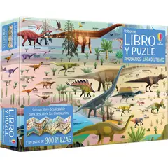 USBORNE - Dinosaurios. Linea del Tiempo: Libro y Puzzle (300 piezas)