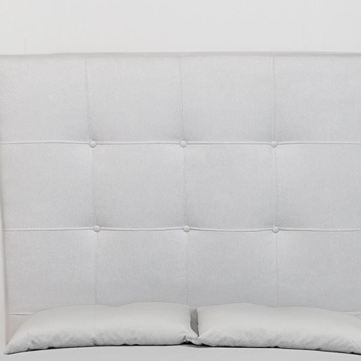 MUEBLES NEW - RESPALDO PLAZA Y MEDIA LINO GRIS