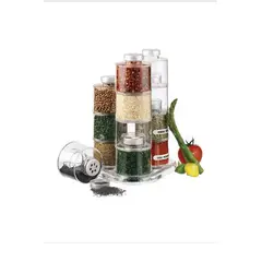 GENERICO - Especiero Modular Torre 12 Frascos Condimentos Cocina
