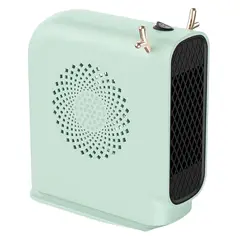 GENERICO - Termo Ventilador Calefactor Eléctrico Verde 500w Oficina